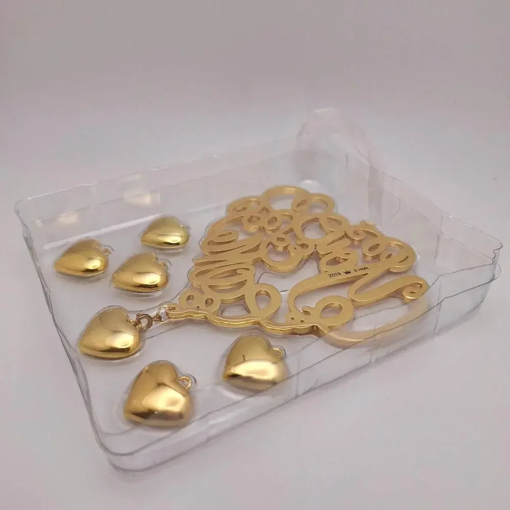 Hallmark Keepsake Our Anniversary You & Me Ornament 2019 Metal 7pc Charms Xmas - Picture 4 of 9